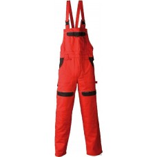 Cool Trend pantaloni pieptar - roșu/negru, lungi