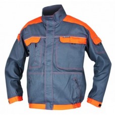 Jacheta Cool Trend - gri/portocaliu, lungă