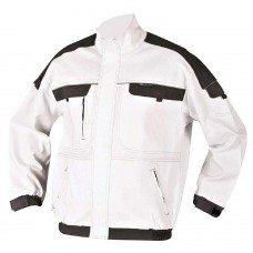 Jacheta Cool Trend - alb/gri, lungă